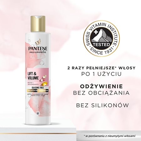 Pantene Pro-V Miracles Lift'N'Volume szampon zwiększający objętość włosów cienkich z biotyną