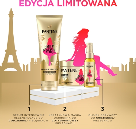 Pantene Pro-V Emily in Paris olejek do włosów do włosów słabych i zniszczonych