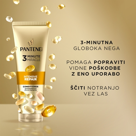 Pantene 3 Minute Miracle Intensive Repair balzam za suhe in poškodovane lase