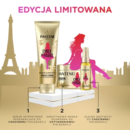 Pantene Pro-V Emily in Paris zestaw upominkowy dla kobiet