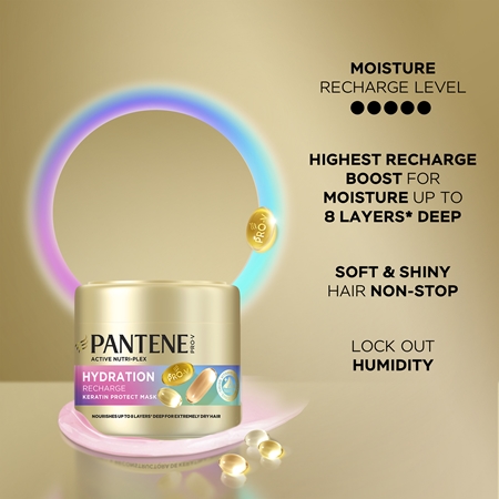 Pantene Pro-V Active Nutri Plex Hydration Recharge masque hydratant régénérant cheveux à la kératine