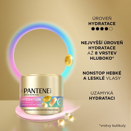 Pantene Pro-V Active Nutri Plex Hydration Recharge regenerační a hydratační maska na vlasy s keratinem