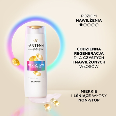 Pantene Pro-V Active Nutri Plex Hydration Recharge odżywczy szampon regenerujący i wzmacniający włosy