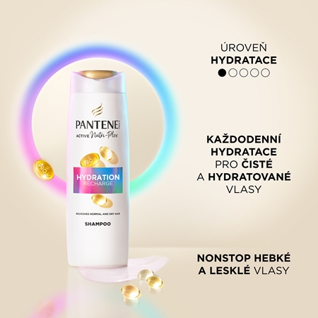 Pantene Pro-V Active Nutri Plex Hydration Recharge vyživující šampon pro obnovu a posílení vlasů