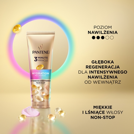 Pantene 3 Minute Miracle Hydration Recharge intensywna odżywka do bardzo suchych włosów