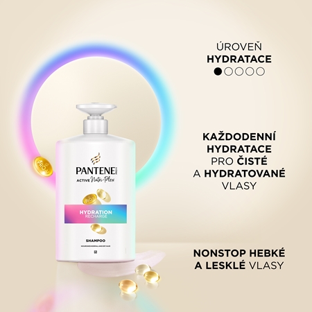 Pantene Pro-V Active Nutri Plex Hydration Recharge vyživující šampon pro obnovu a posílení vlasů