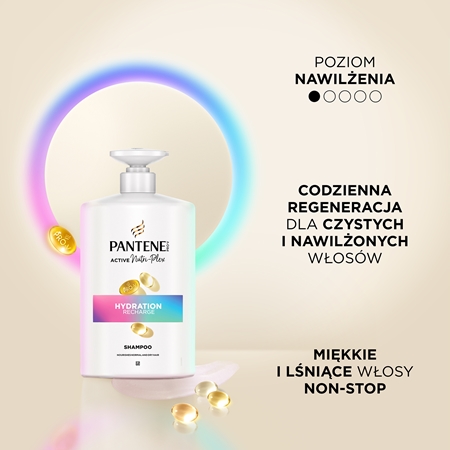 Pantene Pro-V Active Nutri Plex Hydration Recharge odżywczy szampon regenerujący i wzmacniający włosy