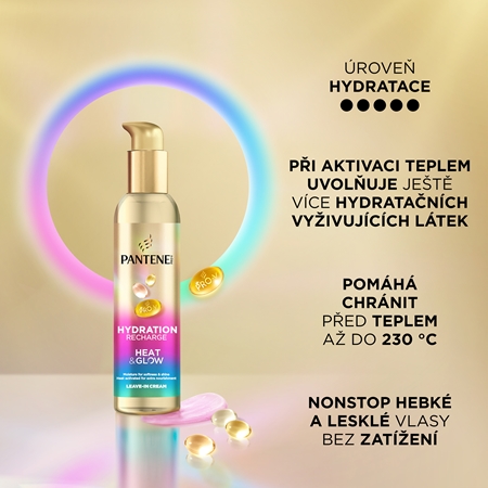 Pantene Pro-V Active Nutri Plex Hydration Recharge bezoplachový krém pro tepelnou úpravu vlasů