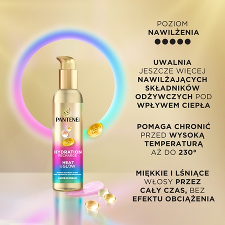 Pantene Pro-V Active Nutri Plex Hydration Recharge krem bez spłukiwania włosów przed wysoką temperaturą