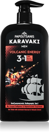 PAPOUTSANIS Karavaki Volcanic Energy τζελ καθαρισμού 3 σε 1