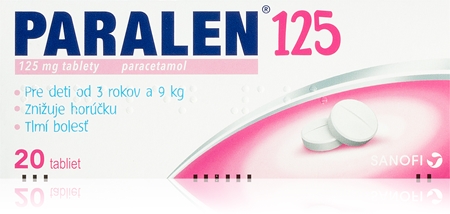 Paralen 125 mg Deti tablety