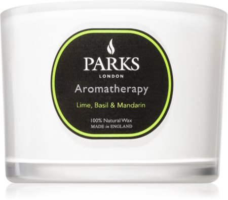Parks London Aromatherapy Lime, Basil & Mandarin vonná svíčka