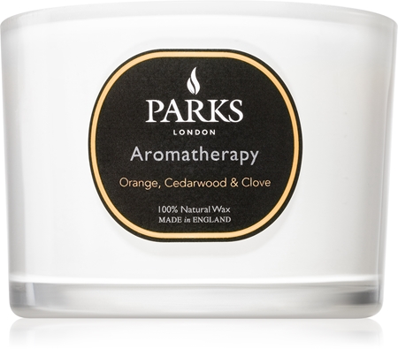 Parks London Aromatherapy Orange, Cedarwood & Clove aromatizēta svece