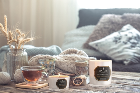Parks London Aromatherapy Orange, Cedarwood & Clove lumânare parfumată