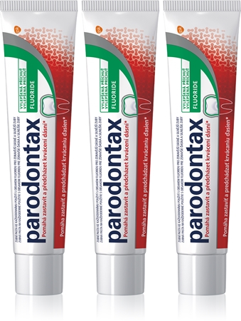 Parodontax Fluoride dantų pasta nuo dantenų kraujavimo