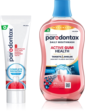 Parodontax Complete Protection & Active Gum Health Extra Fresh Set För friska tänder och tandkött