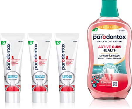 Parodontax Complete Protection & Active Gum Health Whitening Σετ για πλήρη προστασία των δοντιών