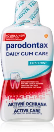 Parodontax Daily Gum Care Fresh Mint ústna voda pre kompletnú ochranu zubov