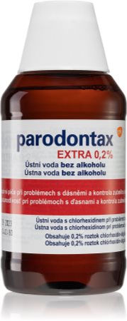 Parodontax Extra 0,2% bain de bouche anti-plaque dentaire pour des gencives saines sans alcool