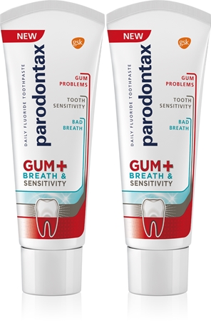 Parodontax Gum And Sens Original dentifricio per la protezione completa dei denti e un alito fresco