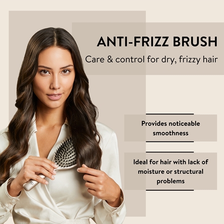 Parsa Beauty ID Anti-Frizz plokščias plaukų šepetys linkusiems šiauštis plaukams