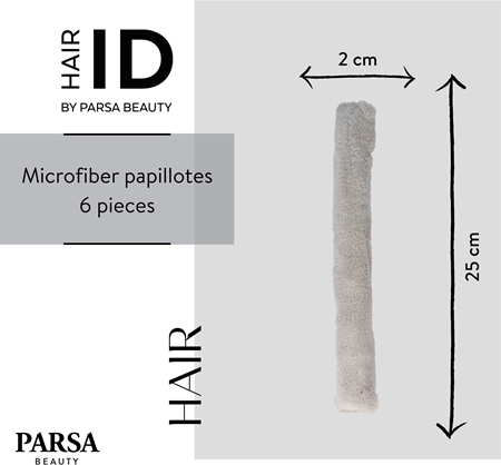 Parsa Beauty ID Microfibre Bendy Rollers Σετ φορμαρίσματος για μπούκλες μαλλιών