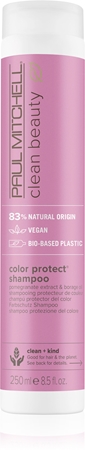 Paul Mitchell Clean Beauty Color Protect Shampoo lila sampon szőkített, melírozott, hideg szőke hajra