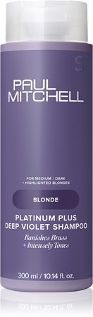 Paul Mitchell Blonde Platinum Plus Deep Violet Shampoo Violet Shampoo neutralising yellow tones