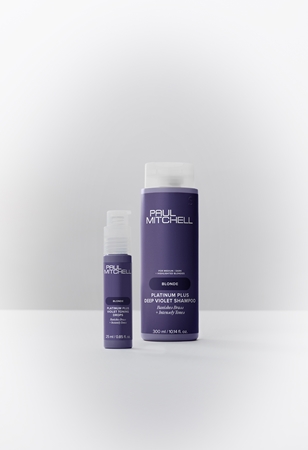 Paul Mitchell Blonde Platinum Plus Deep Violet Shampoo Violet Shampoo neutralising yellow tones