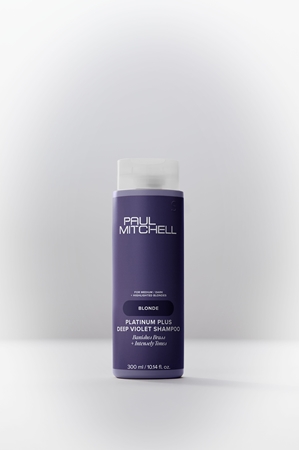 Paul Mitchell Blonde Platinum Plus Deep Violet Shampoo Violet Shampoo neutralising yellow tones