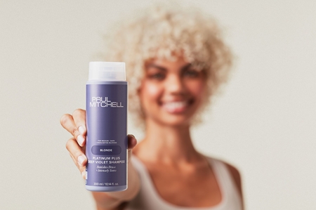 Paul Mitchell Blonde Platinum Plus Deep Violet Shampoo Violet Shampoo neutralising yellow tones