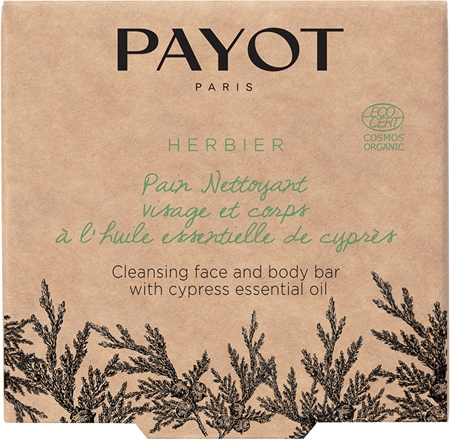 Payot Herbier Pain Nettoyant Visage Et Corps À L'huile Essentielle De Cyprès tuhé mýdlo na obličej a tělo