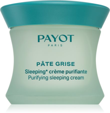 Payot Pâte Grise Purifying sleeping cream creme facial de limpeza regulador para noite para pele oleosa e mista
