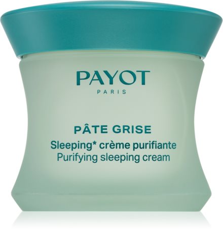 Payot Pâte Grise Purifying sleeping cream noční regulační a čisticí pleťový krém pro mastnou a smíšenou pleť