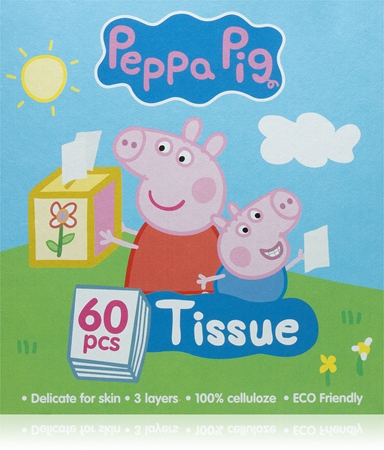 Peppa Pig Tissue Box pañuelos de papel