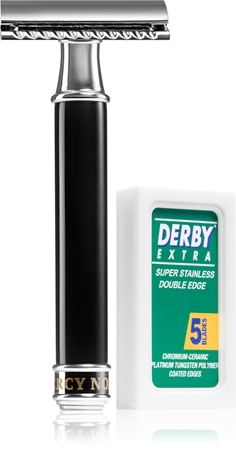 Percy Nobleman Safety Razor máquina de barbear tradicional + lâminas sobresselentes