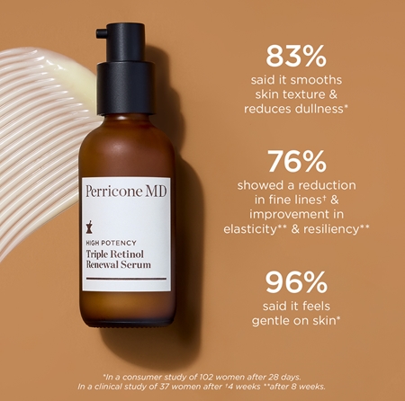 Perricone MD High Potency Triple Retinol Renewal Serum fiatalító arcszérum retinollal