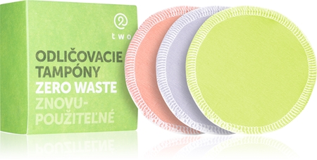two cosmetics Zero Waste mosható sminklemosó korong