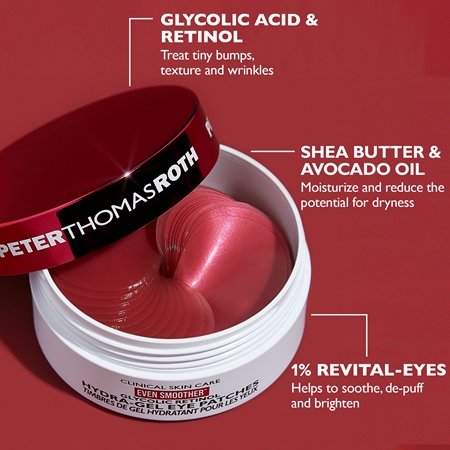 Peter Thomas Roth EVEN SMOOTHER™ Glycolic Retinol Hydra-Gel Eye Patches hydratační gelové polštářky na oční okolí