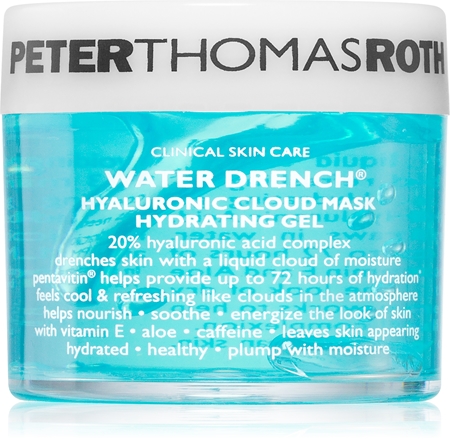 Peter Thomas Roth Water Drench Hyaluronic Cloud Mask Hydrating Gel drėkinamoji gelinė kaukė su hialurono rūgštimi