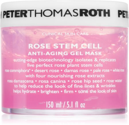 Peter Thomas Roth Rose Stem Cell Anti-Aging Gel Mask máscara hidratante com textura gelatinosa