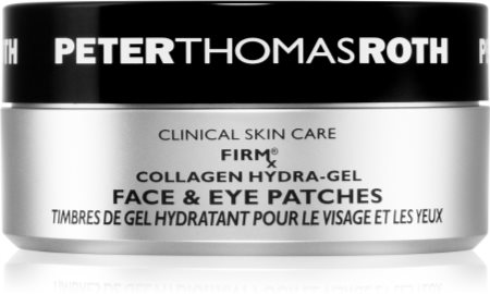 Peter Thomas Roth FIRMx Collagen Hydra-Gel Eye & Face Patches Mitrinoši želejveida spilventiņi sejas un acu zonai
