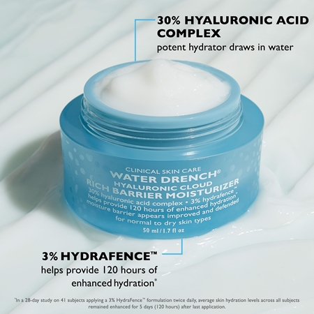 Peter Thomas Roth Water Drench Hyaluronic Cloud Rich Barrier Moisturizer crema bogat hidratanta reface bariera protectoare a pielii