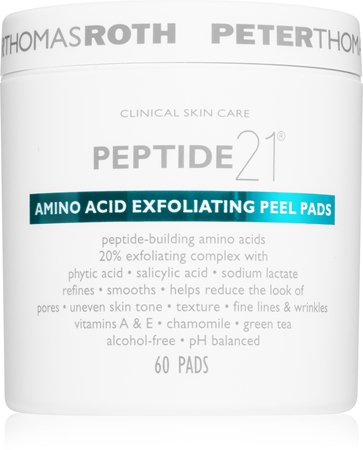 Peter Thomas Roth Peptide 21 Amino Acid exfoliační polštářky pro vyhlazení pleti a minimalizaci pórů
