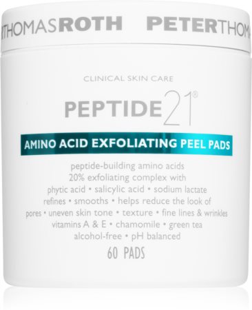 Peter Thomas Roth Peptide 21 Amino Acid exfoliační polštářky pro vyhlazení pleti a minimalizaci pórů