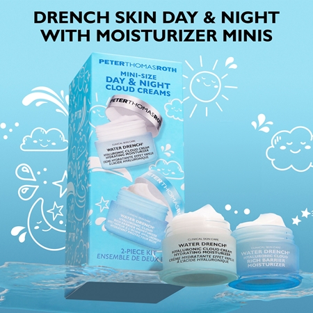 Peter Thomas Roth Water Drench Mini Day & Night Cloud Creams Gift Set for intensive hydration