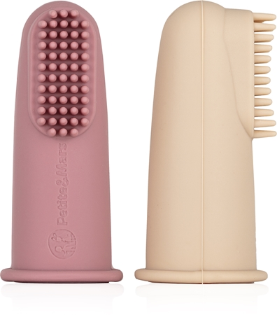 Petite&Mars Take&Match 0m+ dječja četkica za zube na prst s etuijem