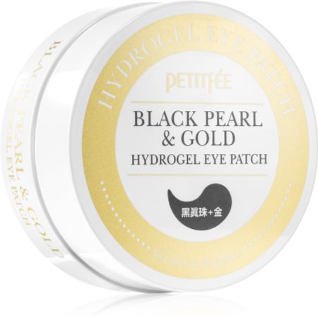 Petitfée Black Pearl & Gold máscara hidrogel ao redor dos olhos