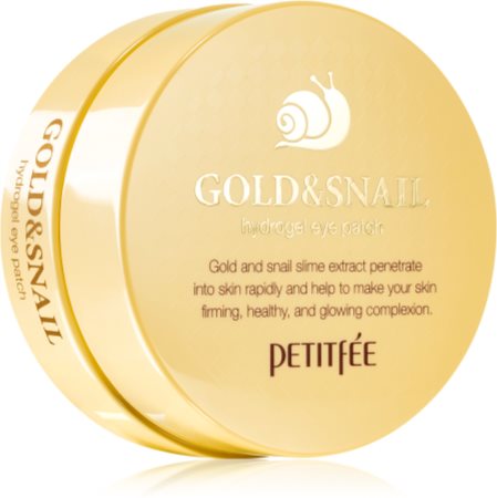 Petitfée Gold & Snail maska hydrożel wokół oczu z ekstraktem ze śluzu ślimaka