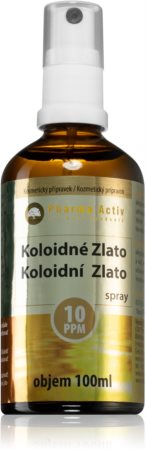 Pharma Activ Colloidal gold 10 ppm spray sem enxaguar para regeneração de pele